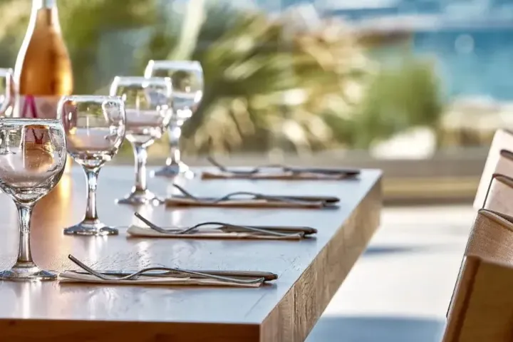 Lobby Bar Village with panoramic terrace and sunset view